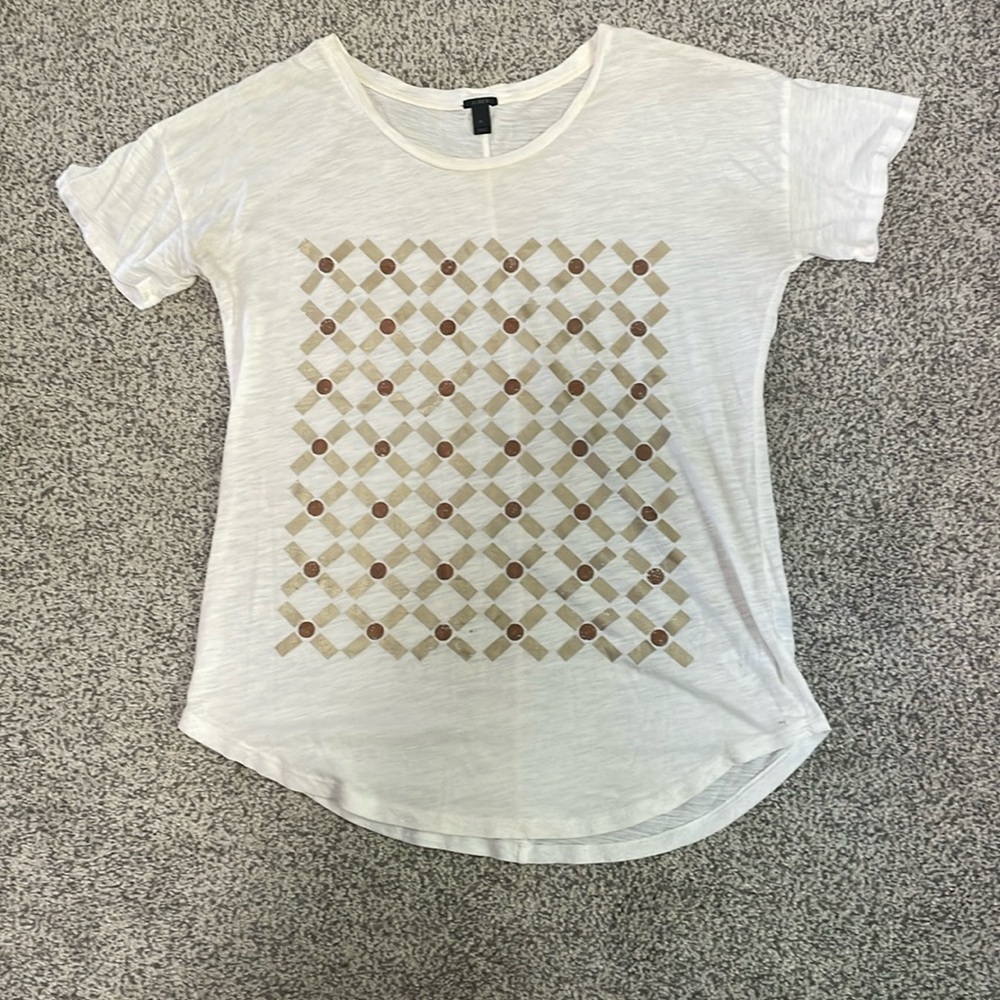 J.Crew cream colored t shirt